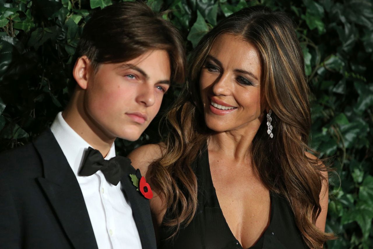 Elizabeth Hurley Reveals She Doesn't Regret Taking Eight Years off to Raise  Son Damian