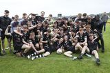 thumbnail: David O'Neill's Sligo U17s celebrate their Connacht Minor Shield victory in Markievicz Park. Pics: Carl Brennan.