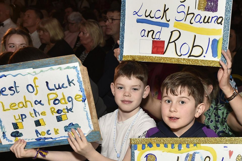 Jack McGrath and Pierce O'Reilly among the attendance at the Strictly Come Dancing Finals in the Amber Springs Hotel on Saturday evening. Pic: Jim Campbell