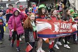 thumbnail: Gorey Hockey Club in the St Patrick's Day parade in Gorey. Pic: Jim Campbell