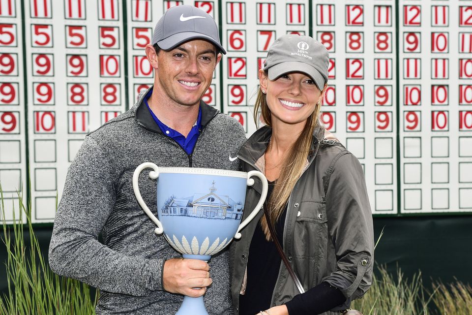 Rory McIlroy with wife Erica Stoll in 2016. Photo: Ryan Young/PGA TOUR
