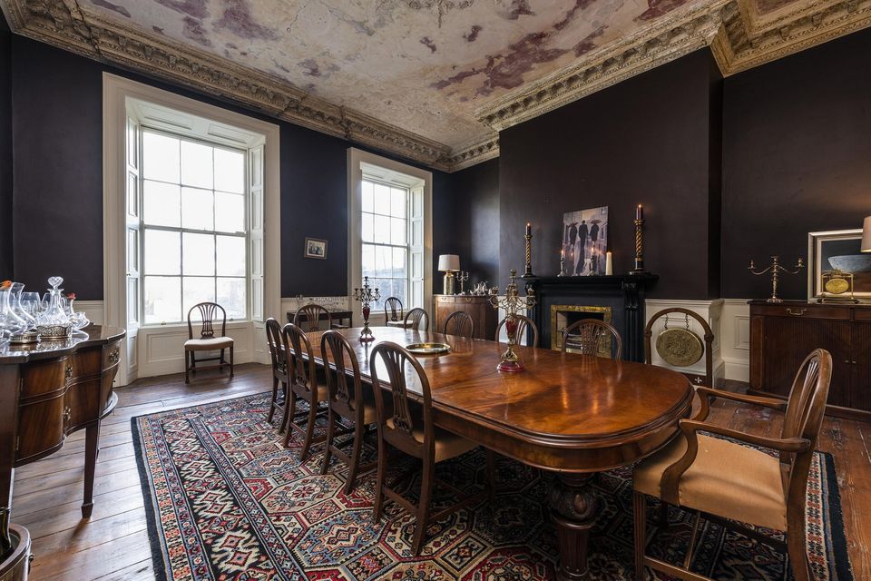 The grand dining room at Henrietta Street