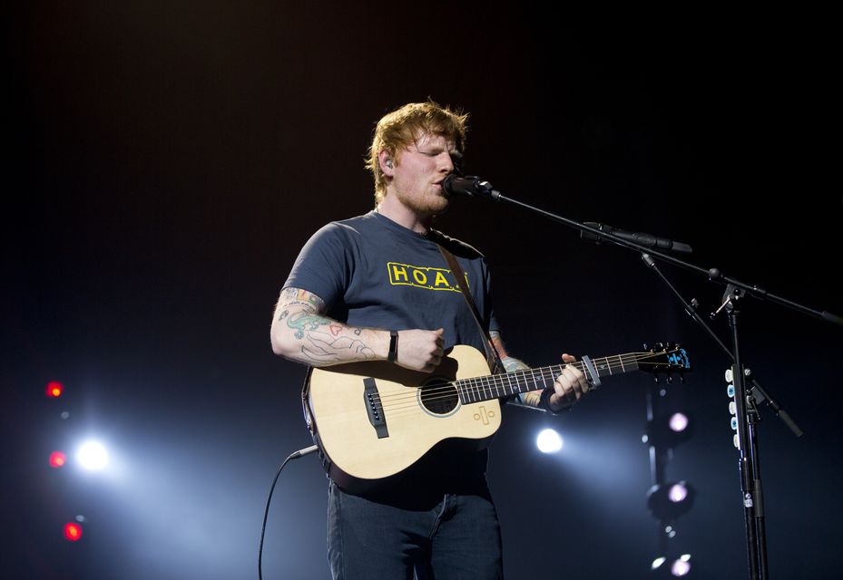 Ed Sheeran performs on stage (PA)