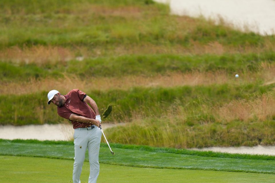 Scottie Scheffler carded an even-par 70 (Seth Wenig/AP)