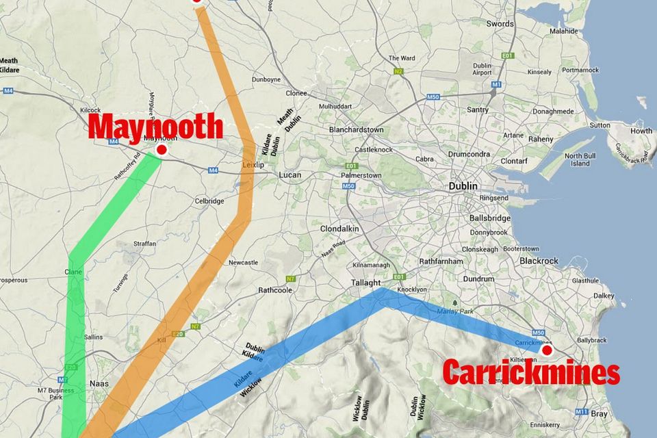 The proposed route of the pylons