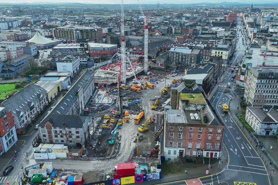 The city is undergoing a rapid transformation under the Limerick 2030 regeneration plan aimed at driving an economic renaissance. Above, the Opera Square project which is set to be finished by late 2026