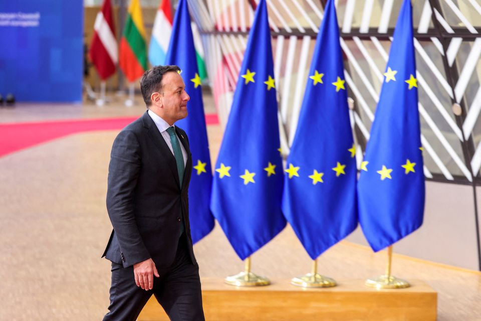Leo Varadkar attending a European Union leaders summit in Brussels last week. Photo: Reuters