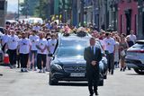 thumbnail: The cortege for the funeral of Molly Dempsey makes its way through Baltinglass, Co Wicklow followed by a large crowd of mourners. Photo: Colin Keegan, Collins Dublin