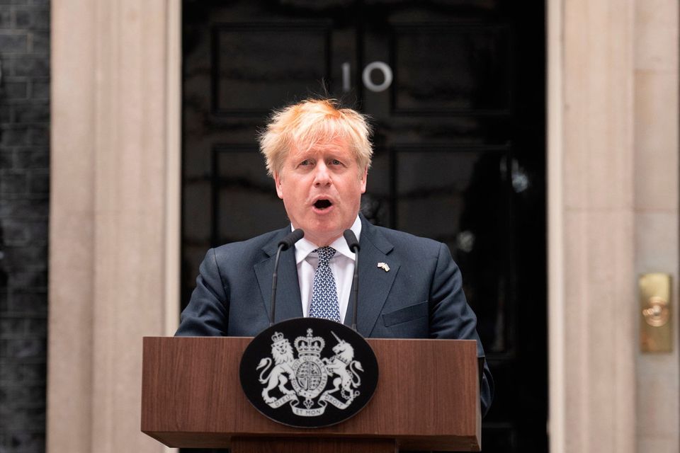 Boris Johnson at Downing Street. Photo: Stefan Rousseau