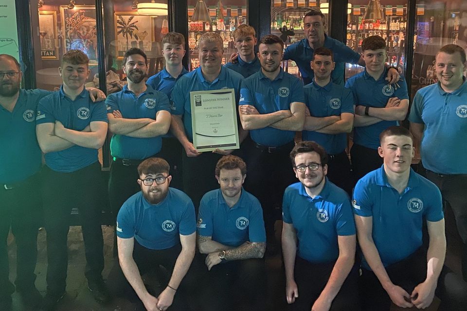The staff of T Morris's, recently voted the best bar in Leinster at the Irish Restaurant Awards.