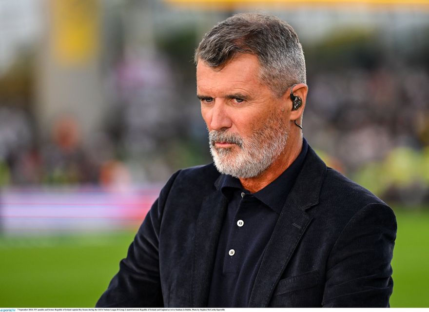 Roy Keane during the UEFA Nations League B Group 2 match between Republic of Ireland and England in 2024. Photo: Sportsfile