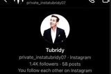 thumbnail: Ryan Tubirdy took to Instagram to warn followers about the account.
