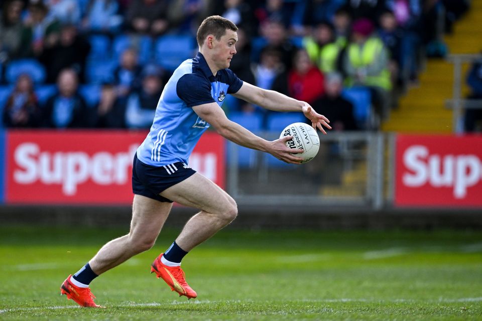 Con O'Callaghan of Dublin on the way to scoring is side's first goal during the Leinster GAA Football Senior Championship Quarter-Final win over Laois. Photo by Brendan Moran/Sportsfile