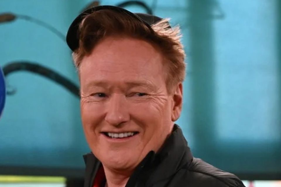 Conan O'Brien on TG4's Ros na Rún. Photo: TG4.