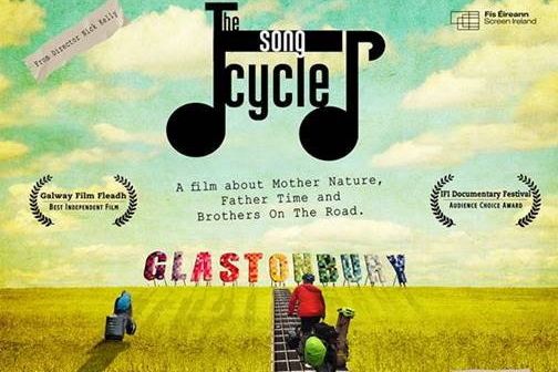 Filmmaker will travel to Sligo to attend screenings of his road trip movie about cycling to the Glastonbury Festival to perform