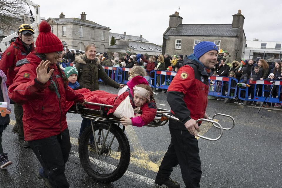 Glen of Imaal Mountain Rescue taking Part in the St. Patrick's Day Parade in Blessington
