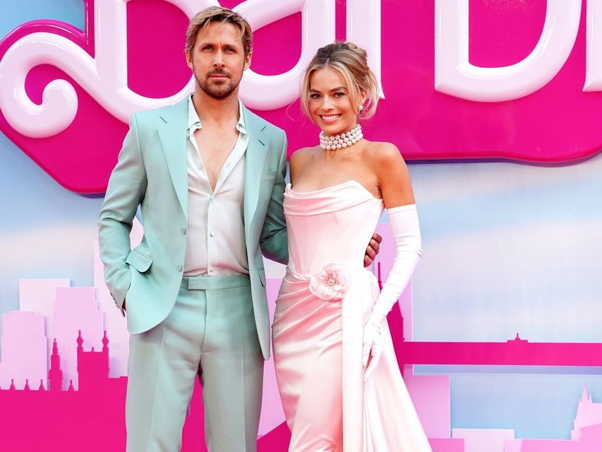Ryan Gosling and Margot Robbie at the Barbie premiere