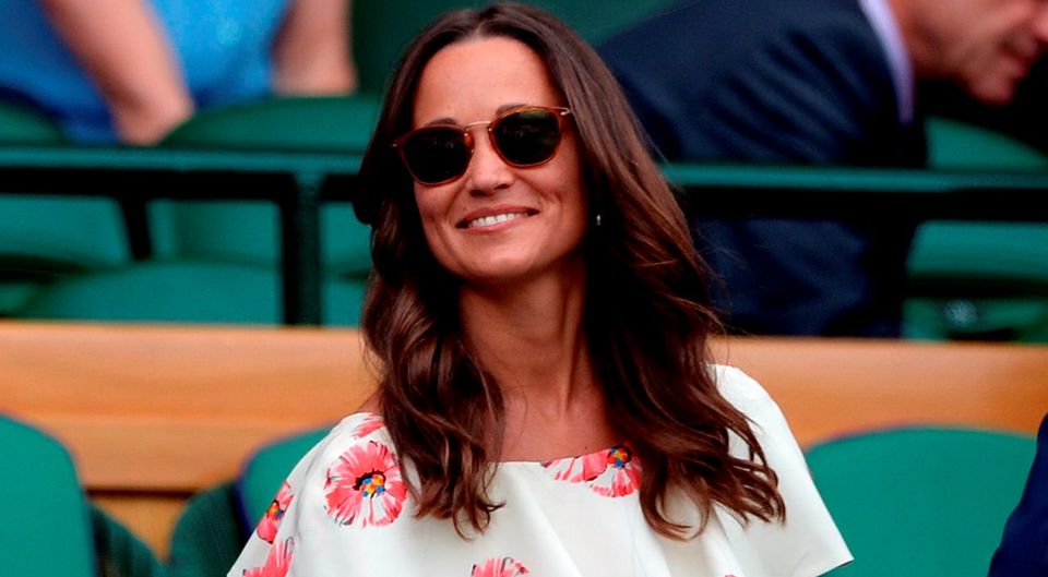 Pippa Middleton in the royal box on day One of the Wimbledon Championships at the All England Lawn Tennis and Croquet Club, Wimbledon