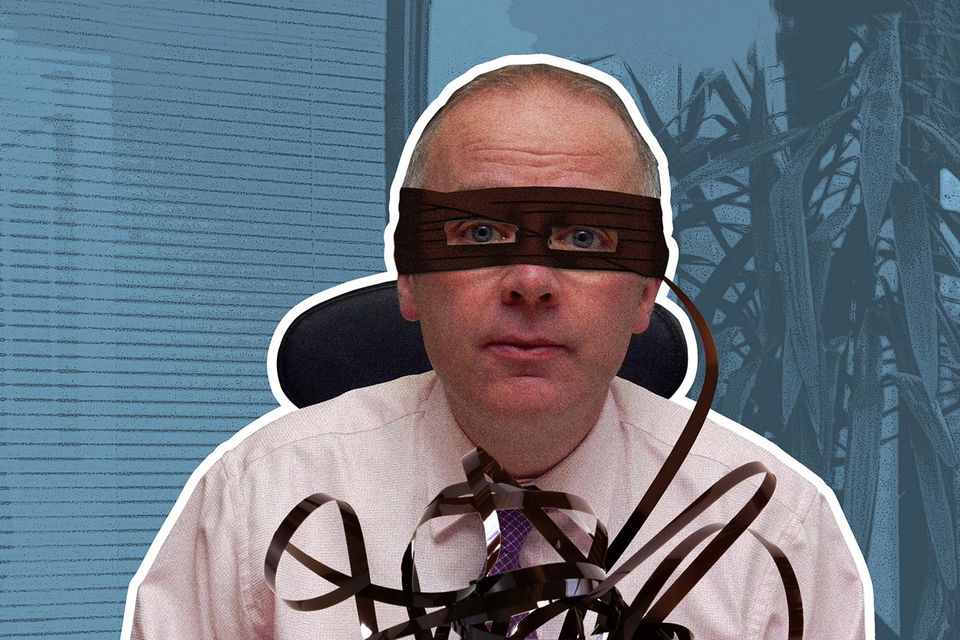 Anglo tapes: David Drumm has refused to discuss the case with the media. Artwork by Shane Mc Intyre