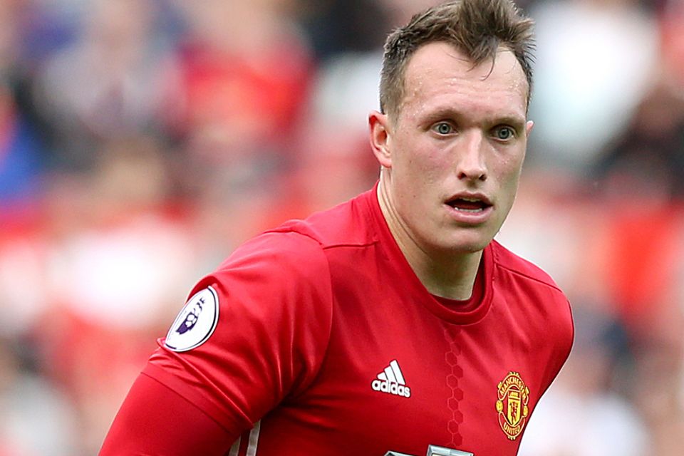 Manchester United's Phil Jones kept his feet on the ground after Sir Alex Ferguson's grand claims about him