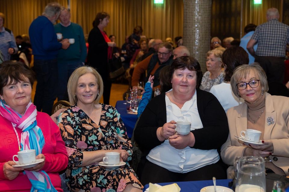 Eileen MacSweeney, Kitty Scannell, Maria O'Leary and Irene Wharton pictured at the Fossa Two Mile CCE Rambling House in the Castlerosse Hotel, Killarney on Saturday night. Photo by Tatyana McGough