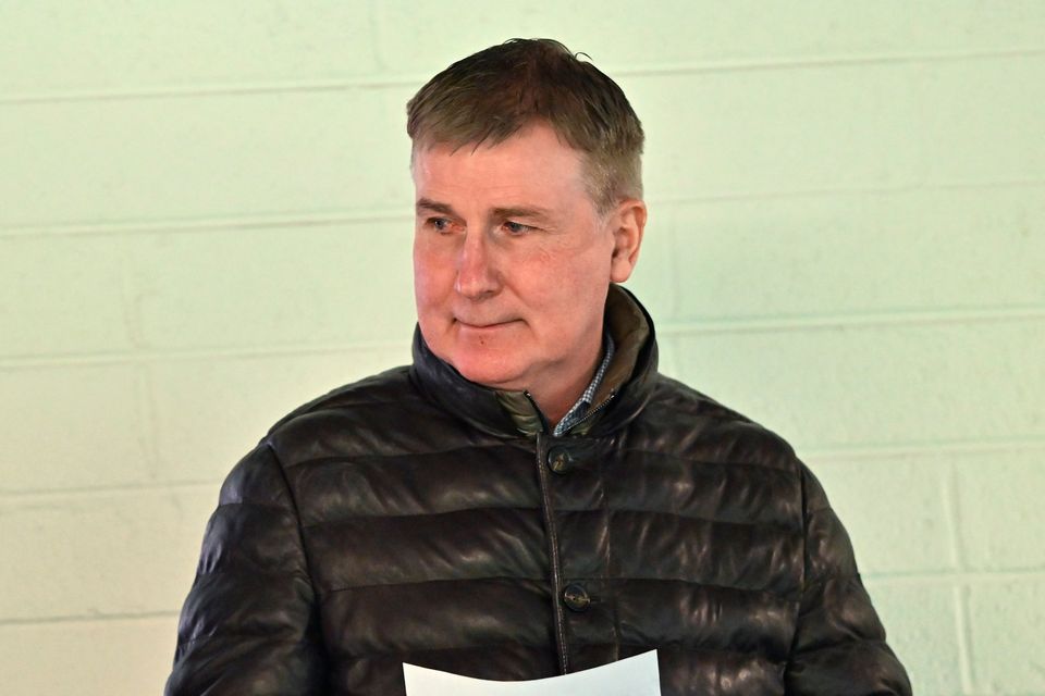 Former Ireland manager Stephen Kenny in attendance at last month's League of Ireland game between St Patrick's Athletic and Waterford at Richmond Park