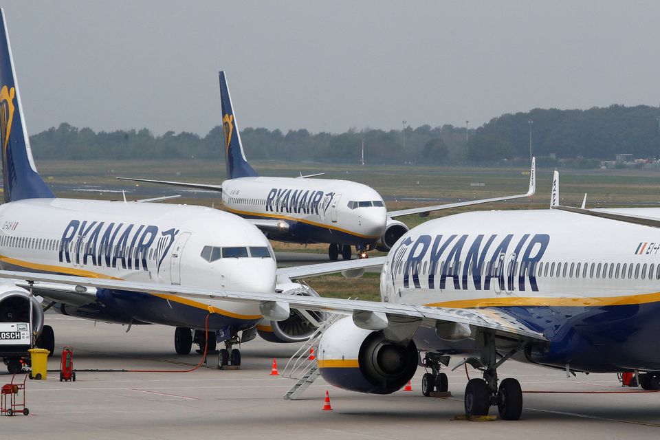 Ryanair planes. Photo: Reuters/Wolfgang Rattay/File Photo