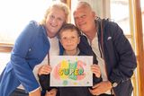 thumbnail: Grandparents Day At St Cronan's BNS Bray. Harry Doyle with grandparents Tricia and Billy Mooney