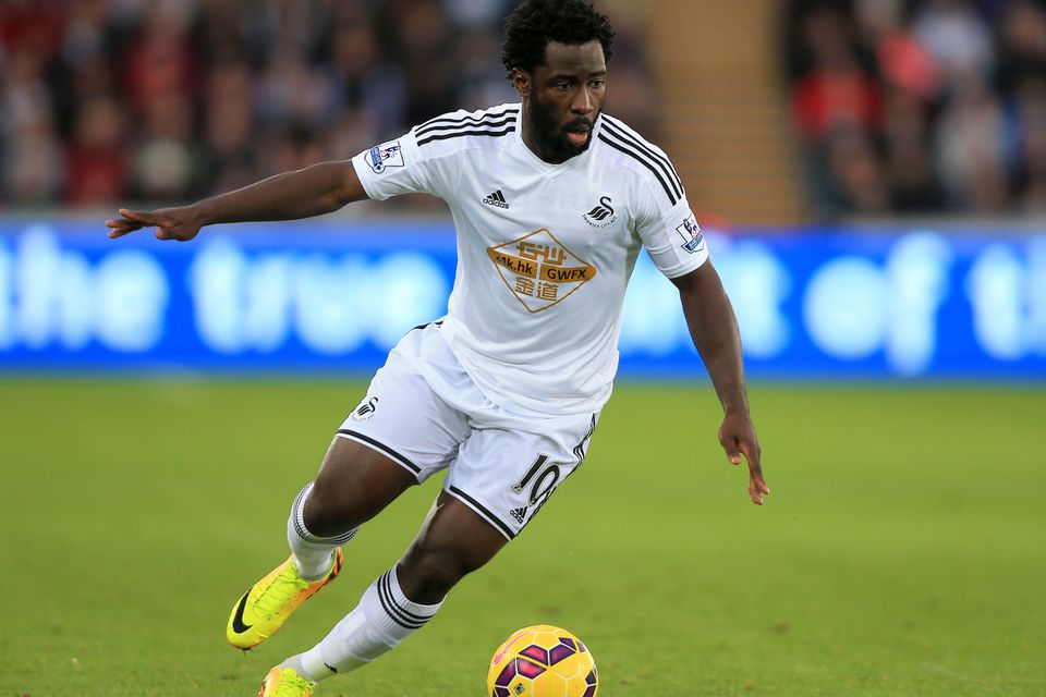 Wilfried Bony has returned to Swansea from Manchester City