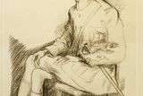 thumbnail: Grace Gifford's sketch of Joseph Plunkett.