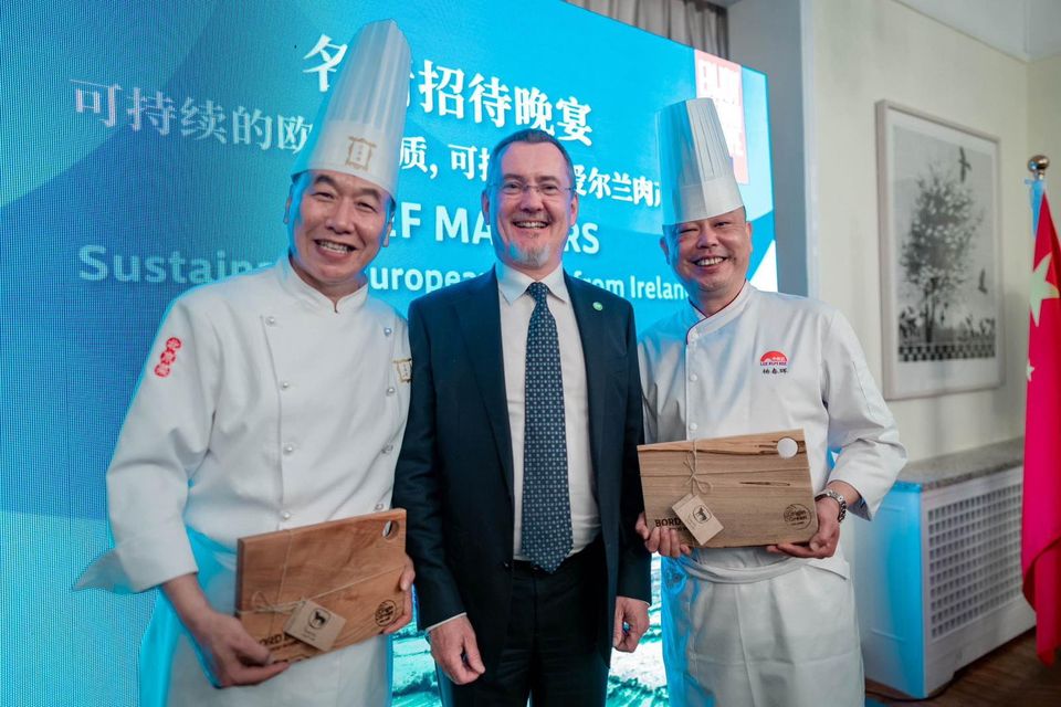 ‘Prospects’: Bord Bia CEO Jim O’Toole with Chinese chefs on the trade mission
