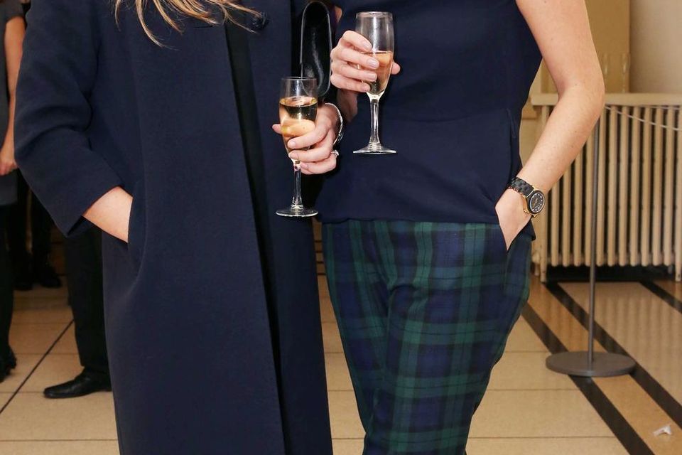 Alison OBernik and Astrid Brennan pictured at Irish designer Louise Kennedy’s 30th anniversary gala fashion presentation celebrating her new autumn winter collection.