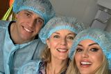 thumbnail: Rosanna with mum Diane and husband Wes in Kiev, moments before Sophia was born in 2019