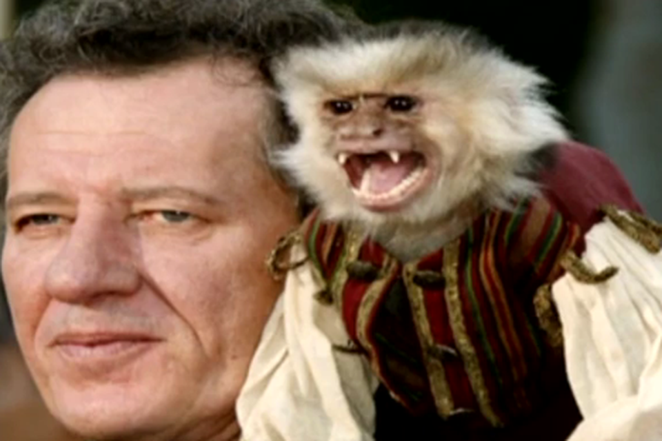Jack the monkey plays sidekick to Geoffrey Rush's character in the film franchise.