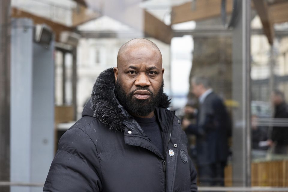 Luas Inspector Kabir Alade outside Leinster House before attending the Joint Committee on Transport and Communications. (Pic Sam Boal/Collins Photos)