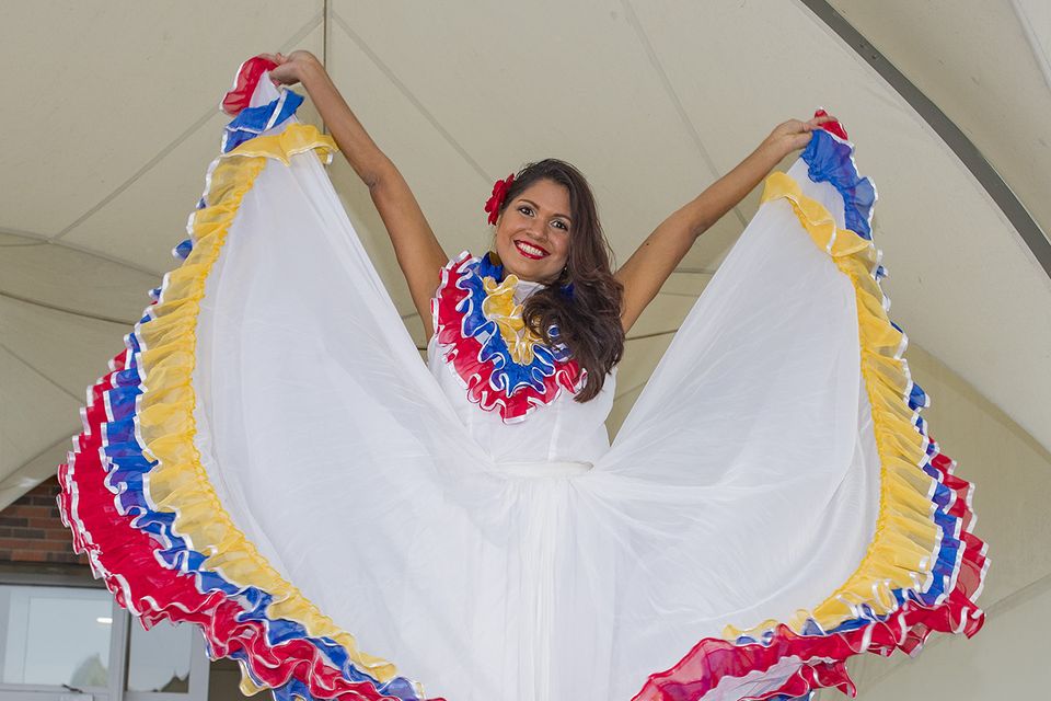 Everlyn Monasterio, Venezuela, at the opening of the Holiday World Show at the RDS Simmonscourt in Dublin. Picture: Arthur Carron.