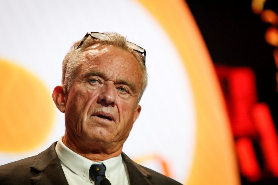 Robert F Kennedy Jr has built enough support to worry Biden but not enough to beat him. Photo: Marco Bello/Reuters
