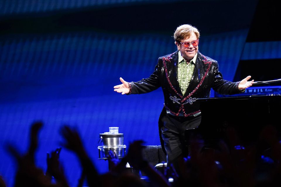 Sir Elton John performs on stage during his Farewell Yellow Brick Road show (Ian West/PA)