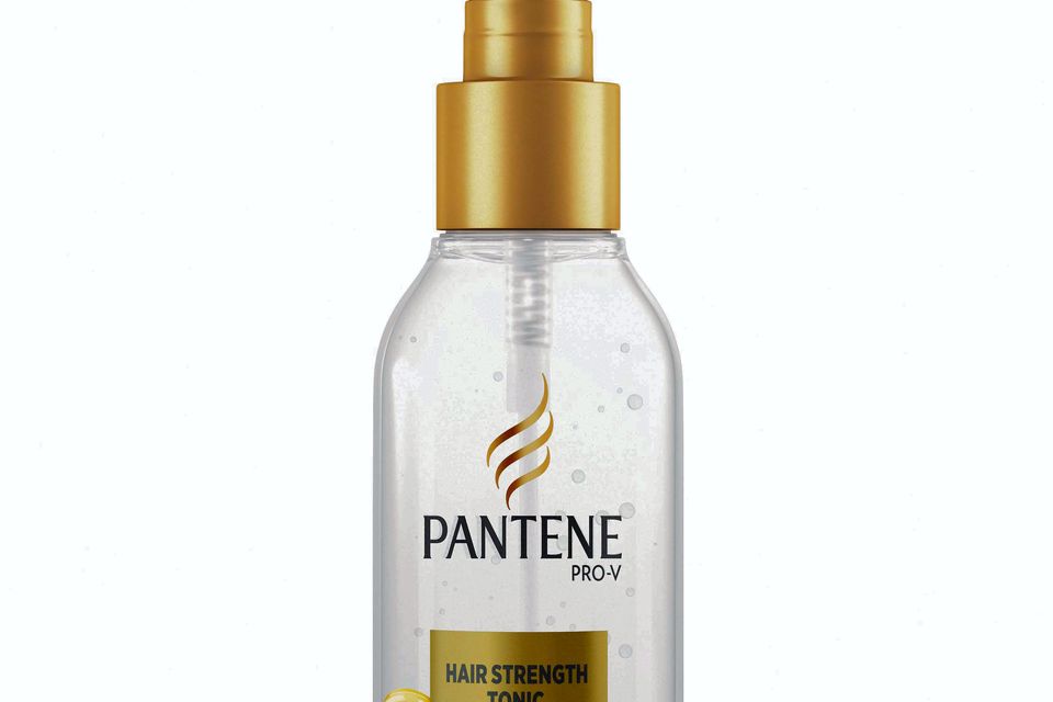 Instant Hair Strength Tonic, €9.09. Pantene, available in grocery stores and pharmacies nationwide. A brilliant product at a great price. Repeated use is advisable to see results.