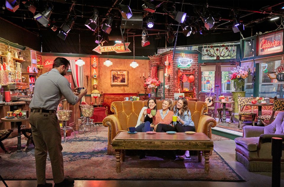 The Friends couch and Central Perk set at Warner Brothers Studios. PA Photo/Warner Brothers Studios
