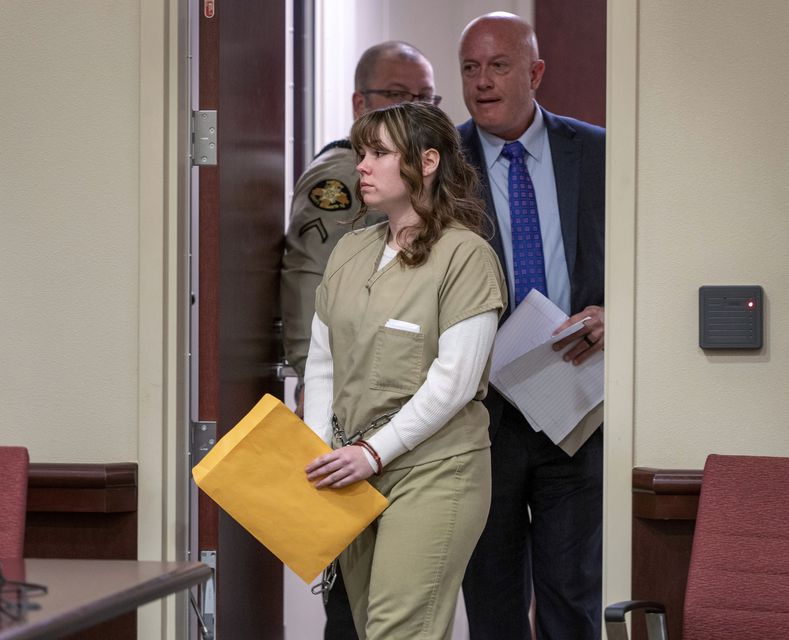 Hannah Gutierrez-Reed during her sentence hearing (Eddie Moore/The Albuquerque Journal via AP)