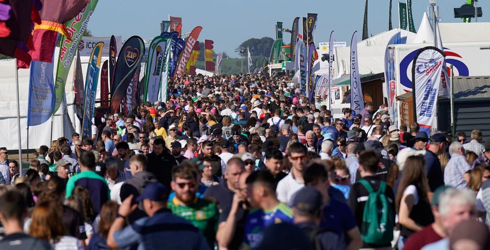 Crowds at the National Ploughing Championships at Ratheniska, Co Laois. Photo: Niall Carson/PA Wire