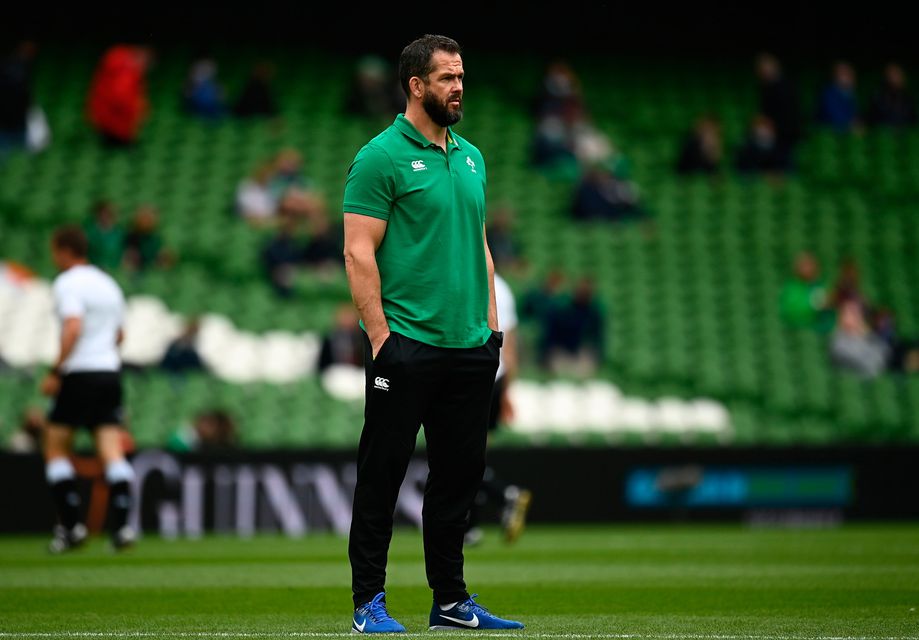 Ireland head coach Andy Farrell before the clash with Japan