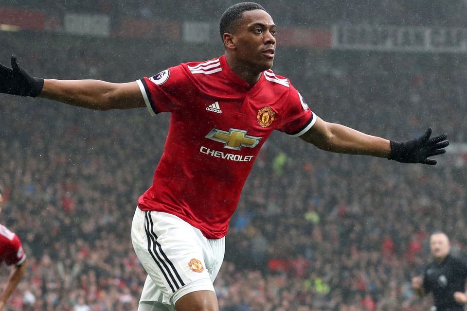 Anthony Martial has scored six goals this season