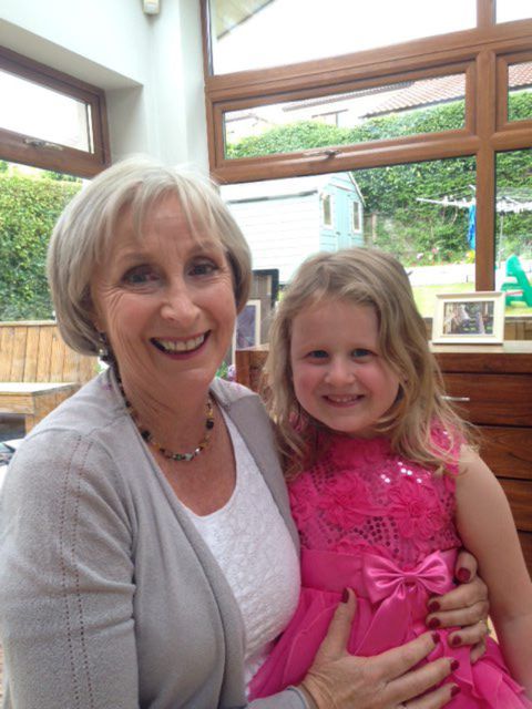 Linda Uhlemann with her granddaughter