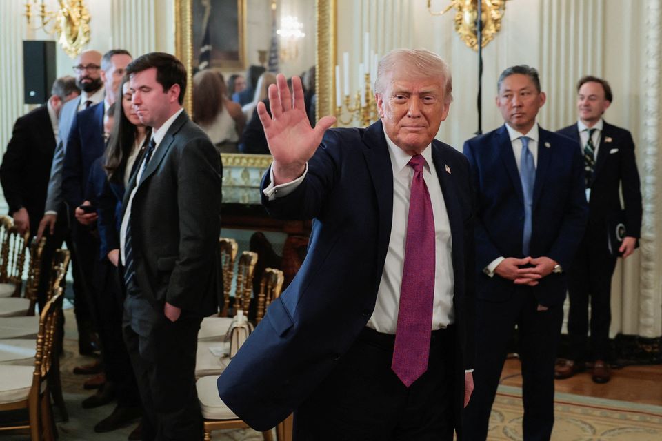 US President Donald Trump is battling plummeting approval ratings. Photo: Reuters