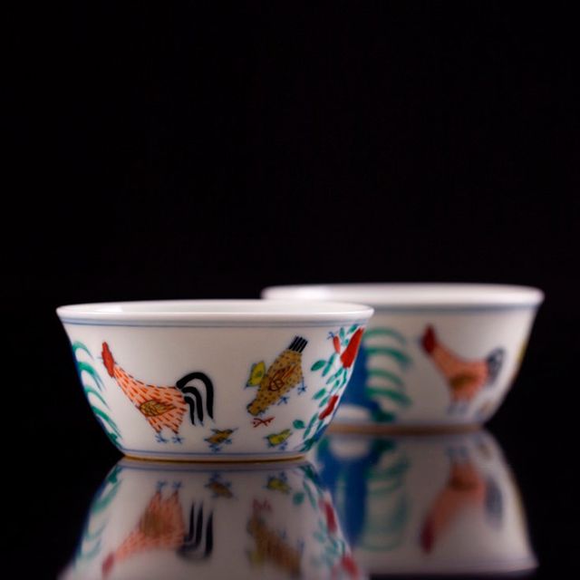 Ming dynasty porcelain 'chicken cups'