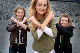thumbnail: Triplets Katherine Maguire,(centre) from Wexford who auditioned for X Factor at Croke Park yesterday, pictured with her sisters Ellen (left) and Ciara .Pic Tom Burke 8/4/2015