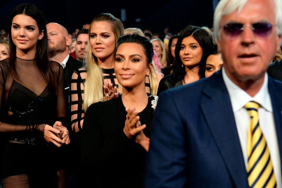 (L-R) Model Kendall Jenner with TV Personalities Khloe Kardashian, Kim Kardashian and Kylie Jenner at The 2015 ESPYS at Microsoft Theater on July 15, 2015 in Los Angeles, California.  (Photo by Kevin Mazur/WireImage)