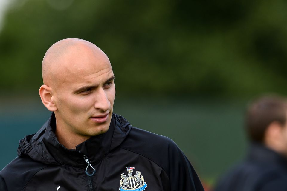 Jonjo Shelvey during the Newcastle United Training session at The Newcastle United Training Session on August 25, 2017, in Newcastle upon Tyne, England. (Photo by Serena Taylor/Newcastle United via Getty Images)
